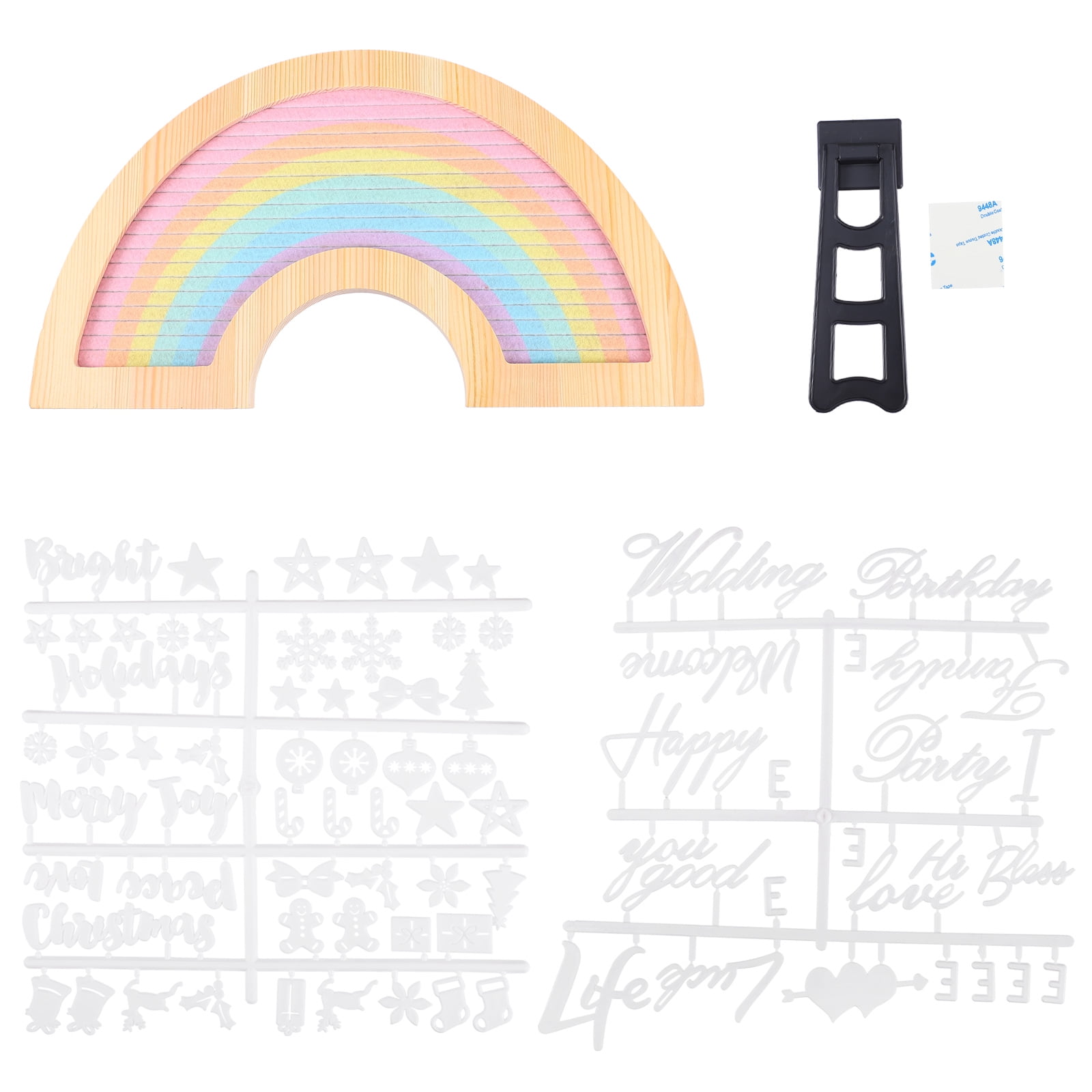 Letter Felt Board 1 Set Felt Frame Decorative Message Board DIY Letters