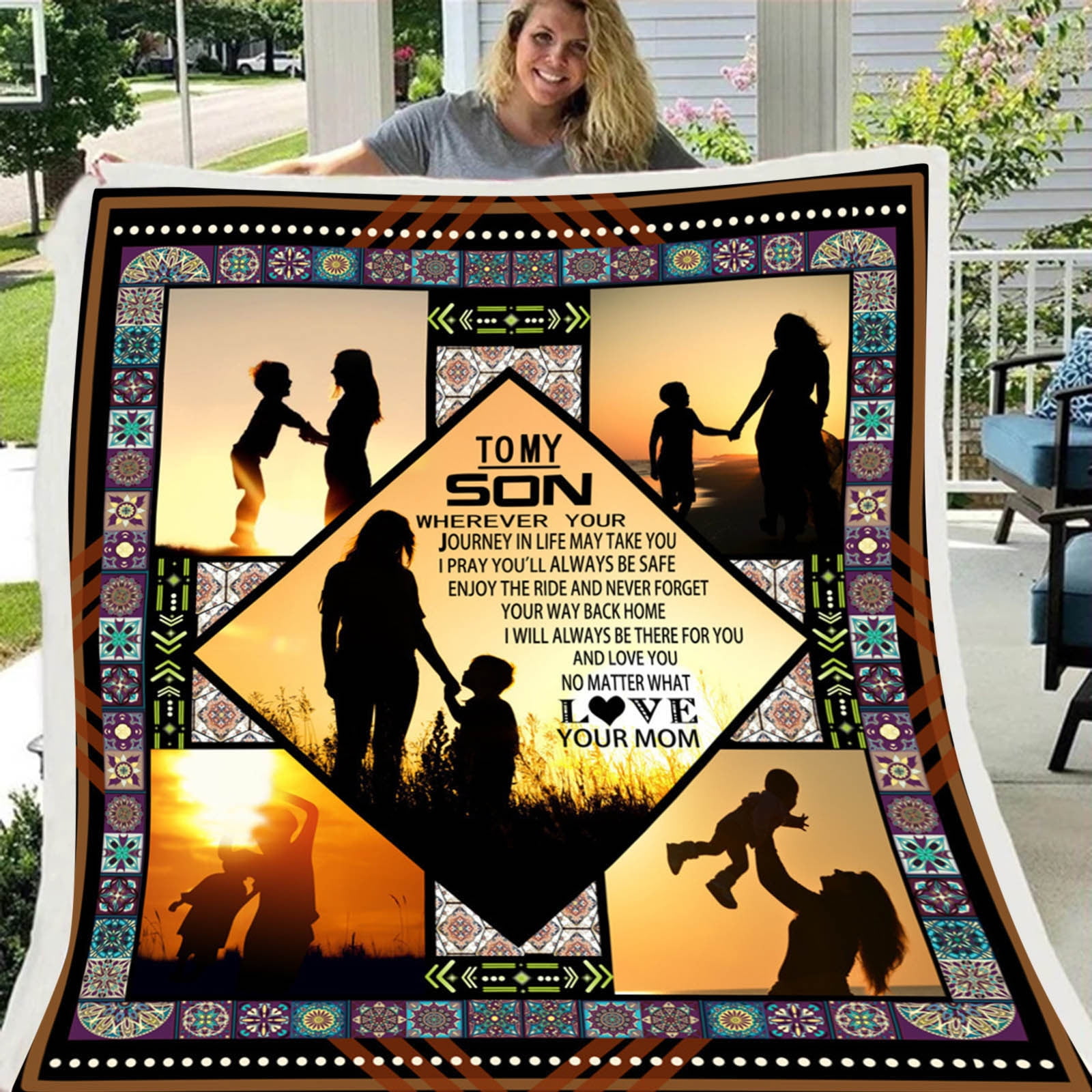 Letter Flannel Blanket Comfortable Wrap Blanket Perfect Letter Blanket