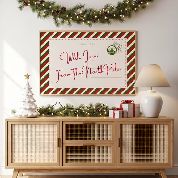 Letter From The North Pole, Vintage Post, Unframed Poster Size 16x24