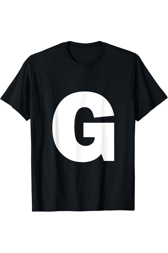 Letter G Capital Alphabet Monogram Initial T-Shirt