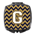 thumbnail image 1 of Letter G Chevron Navy Blue and Gold Compact Mirror CJ1057-GSCM, 1 of 4