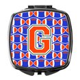 thumbnail image 1 of Letter G Football Green Blue and Orange Compact Mirror CJ1083-GSCM, 1 of 4