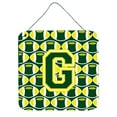 thumbnail image 1 of Letter G Football Green and Yellow Wall or Door Hanging Prints, 1 of 1