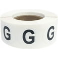 thumbnail image 1 of Letter G Inventory Labels 0.75 inch Round Circle Dots 500 Adhesive Stickers, 1 of 2