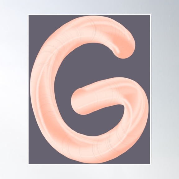 Letter G, Monogram G Poster Wall Art, Modern Wall Decor, 8x12 UNFRAMED