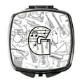 thumbnail image 1 of Letter G Musical Note Letters Compact Mirror, 1 of 4