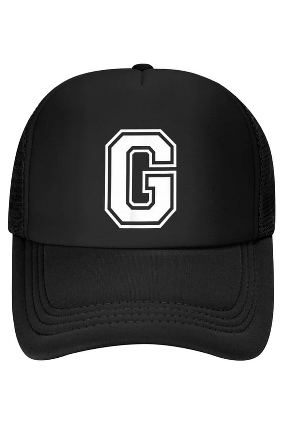 Letter G Name Initial Varsity Alphabet Monogram Baseball Cap