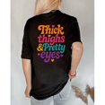 thumbnail image 1 of Letter Graphic Cotton Tee T Shirt Top Short Sleeve Crew Neck Breathable and Comfortable Black S-5XL, 1 of 5