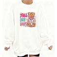 thumbnail image 1 of Letter Graphic Tee T-Shirt Yall Are Nuts Nutcracker Print Top Cotton Round-neck long-sleeved white S-3XL, 1 of 5