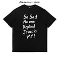 thumbnail image 1 of Letter Graphic Tee Top Fashion Round Neck Regular Fit Casual Short Sleeve Cotton Shirt Black S-5XL, 1 of 5