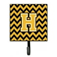 thumbnail image 1 of Letter H Chevron Black and Gold Leash or Key Holder, 1 of 1