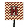 thumbnail image 1 of Letter H Chevron Maroon and Gold Leash or Key Holder, 1 of 1