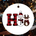 thumbnail image 1 of Letter H Christmas Ceramic Ornament Alphabet Monogram Christmas Tree Ornaments Xmas Trees Decorations Keepsake Gifts Merry Xmas for Family & Friends, 1 of 5