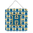 thumbnail image 1 of Letter H Football Blue and Gold Wall or Door Hanging Prints, 1 of 1