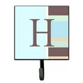 thumbnail image 1 of Letter H Initial Monogram - Blue Stripes Leash or Key Holder, 1 of 7