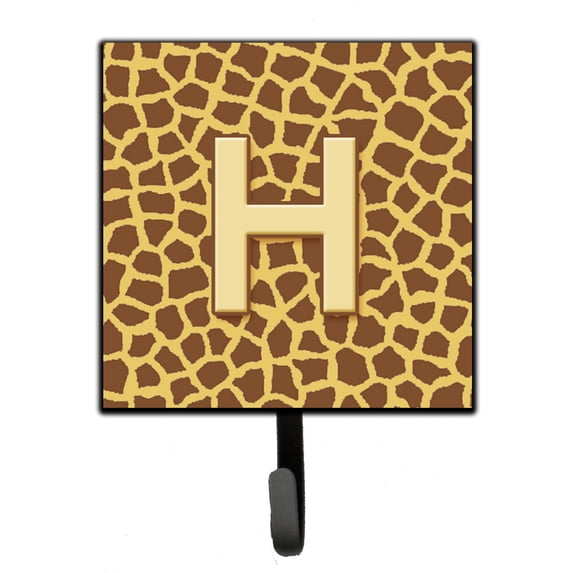 Letter H Initial Monogram - Giraffe Leash or Key Holder