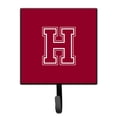 thumbnail image 1 of Letter H Initial Monogram - Maroon and White Leash or Key Holder, 1 of 7