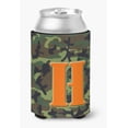 thumbnail image 1 of Letter H Monogram - Camo Green Can or Bottle Hugger, 1 of 5