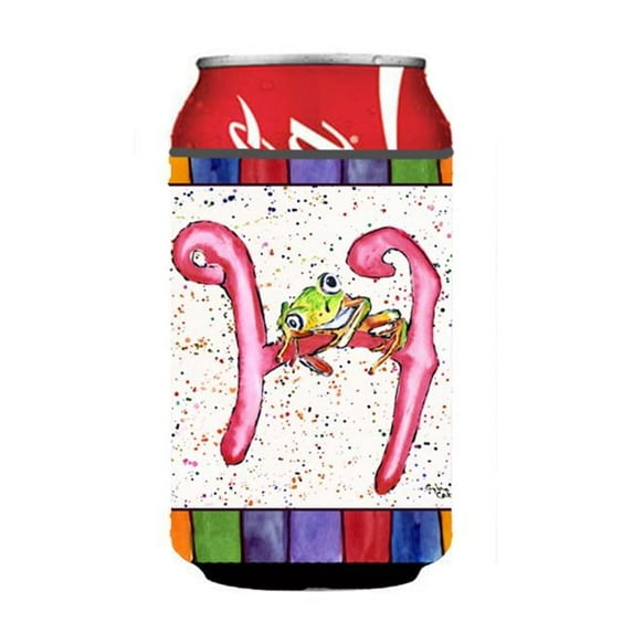 Letter H With Frog Can Or Bottle Hugger
