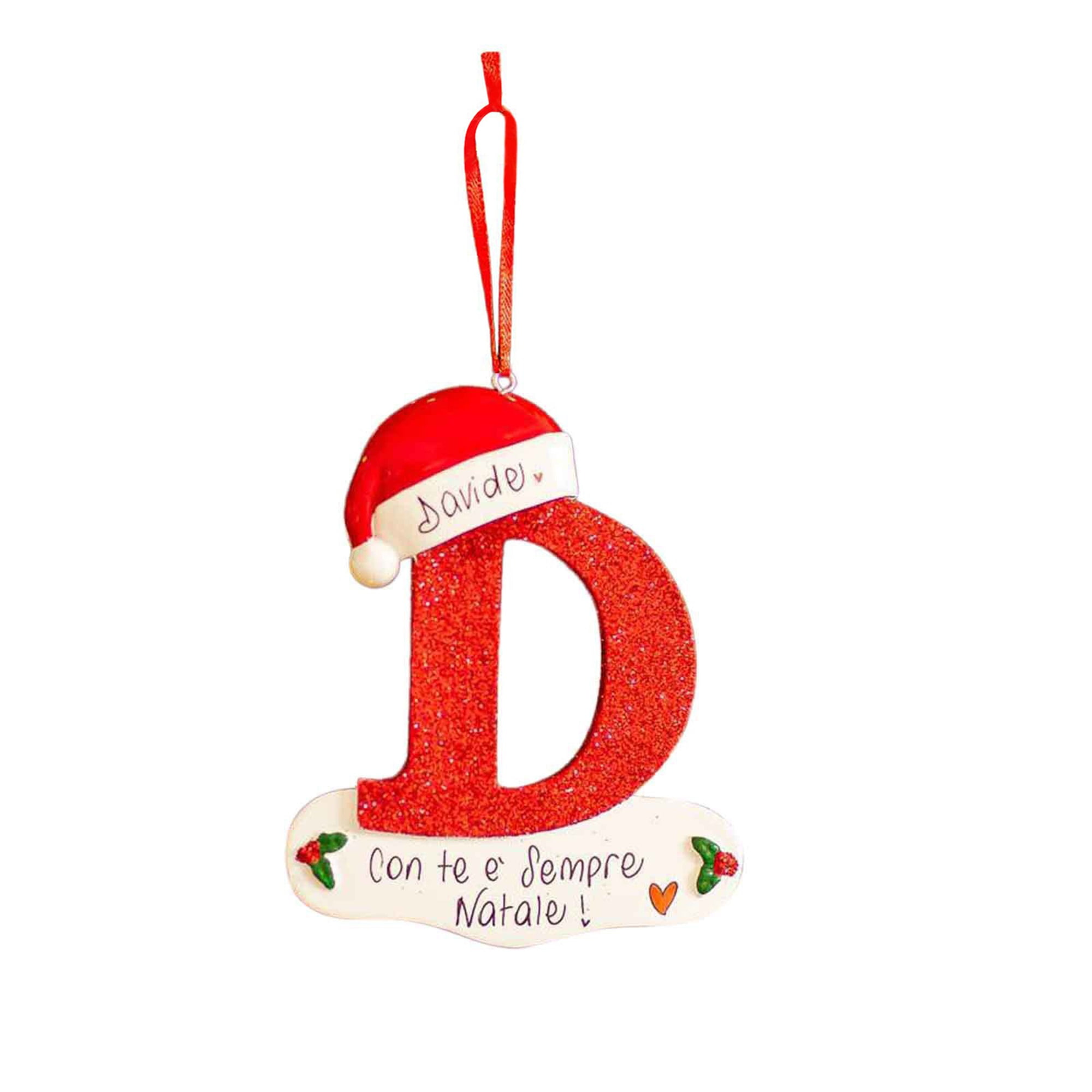 Letter Hanging Pendant Christmas Tree Wood Alphabet Ornaments