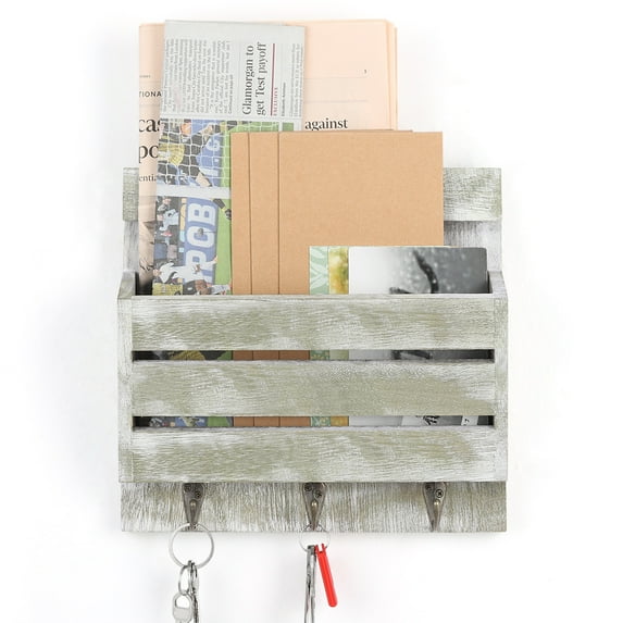 Letter Holder Wall Mounted Letter Rack Mail Sorter for The Entrance