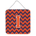 thumbnail image 1 of Letter I Chevron Orange & Blue Wall or Door Hanging Prints, 6 x 0.02 x 6 in., 1 of 1