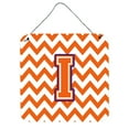 thumbnail image 1 of Letter I Chevron Orange and Regalia Wall or Door Hanging Prints, 1 of 1