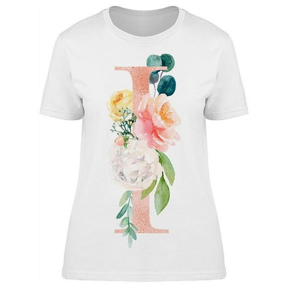 Letter I, Flower Tee Women's -Image by Shutterstock