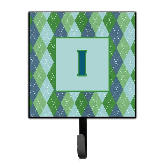Letter I Initial Monogram - Blue Argoyle Leash or Key Holder