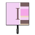 thumbnail image 1 of Letter I Initial Monogram - Pink Stripes Leash or Key Holder, 1 of 7