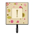 thumbnail image 1 of Letter I Initial Monogram - Tan Dots Leash or Key Holder, 1 of 7