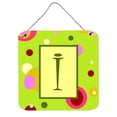 thumbnail image 1 of Letter I Monogram - Lime Green Wall or Door Hanging Prints, 1 of 1