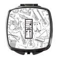 thumbnail image 1 of Letter I Musical Note Letters Compact Mirror, 1 of 4