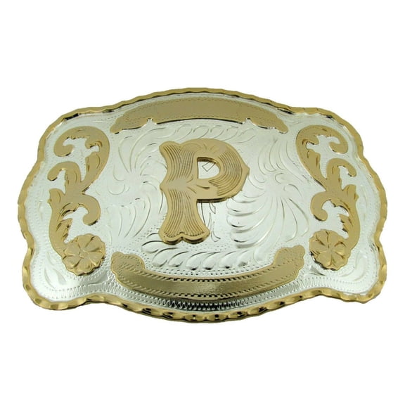 Letter Initial Name Alphabet Monogram P Western Rodeo Texas Style Costume Cowgirl Cowboy Jumbo Large Size Style New