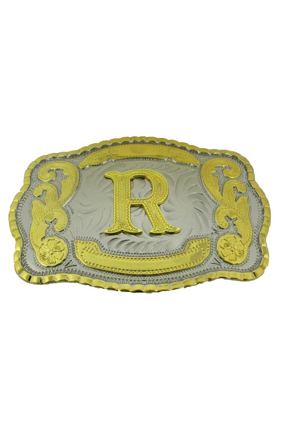 Letter Initial R Name Alphabet Monogram Western Rodeo Texas Style Costume Cowgirl Cowboy Jumbo Large Size Style New