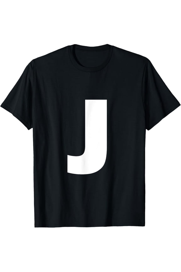 Letter J Capital Alphabet Monogram Initial T-Shirt