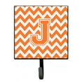 thumbnail image 1 of Letter J Chevron Orange and White Leash or Key Holder, 1 of 1
