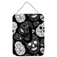 thumbnail image 1 of Letter J Day of the Dead Skulls Black Wall or Door Hanging Prints, 1 of 2