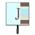 thumbnail image 1 of Letter J Initial Monogram - Blue Stripes Leash or Key Holder, 1 of 7