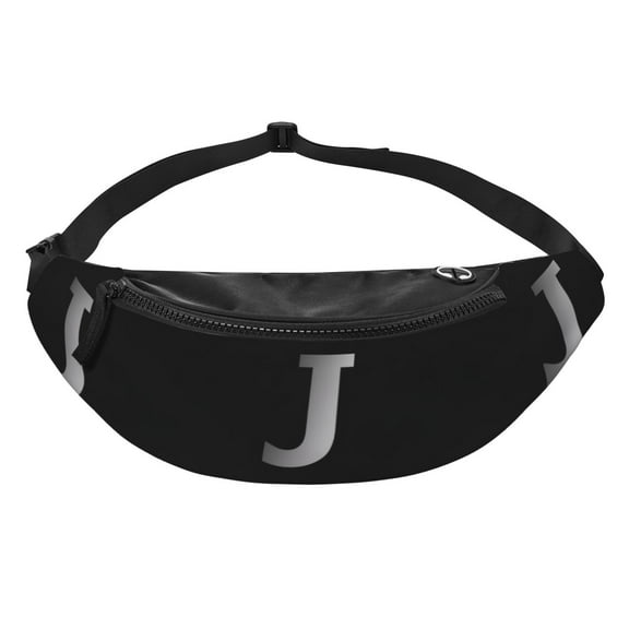 Letter J Logo Fanny Pack Casual Hands-Free Wallets Waist Pack Phone Bag Carrying All Phones