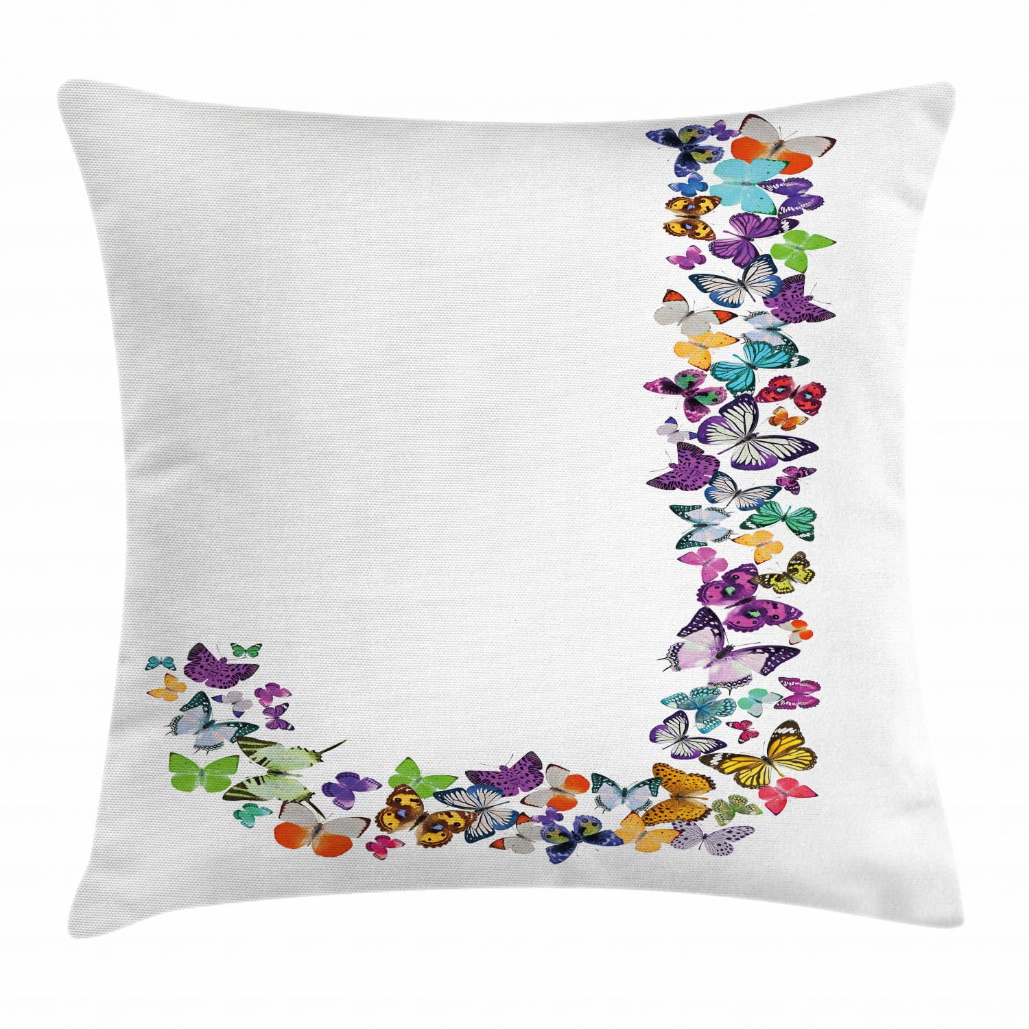 Letter J Throw Pillow Cushion Cover, Alphabet and Nature Tropical