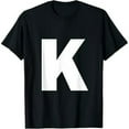 thumbnail image 1 of Letter K Capital Alphabet Monogram Initial T-Shirt, 1 of 6