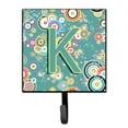 thumbnail image 1 of Letter K Circle Circle Teal Initial Alphabet Leash or Key Holder, 1 of 1