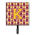 thumbnail image 1 of Letter K Football Maroon and Gold Leash or Key Holder, 1 of 1