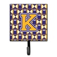 thumbnail image 1 of Letter K Football Purple and Gold Leash or Key Holder, 1 of 1