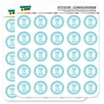 thumbnail image 1 of Letter K Initial Flower Blue 1" Scrapbooking Crafting Stickers, 1 of 2