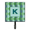 thumbnail image 1 of Letter K Initial Monogram - Blue Argoyle Leash or Key Holder, 1 of 7