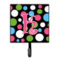 thumbnail image 1 of Letter K Initial Monogram - Polkadots and Pink Leash or Key Holder, 1 of 7