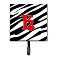 thumbnail image 1 of Letter K Initial Monogram - Zebra Red Leash or Key Holder, 1 of 7