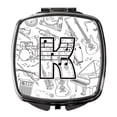 thumbnail image 1 of Letter K Musical Note Letters Compact Mirror, 1 of 4